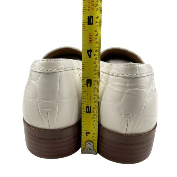 27 Edit Naturalizer Women's Beline Loafers 7.5M Leather Slip On Croc Embossed - Picture 10 of 12